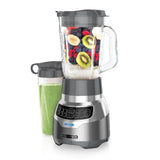 PowerCrush 48 oz. 3-Speed Silver Digital Blender with Travel  Cup