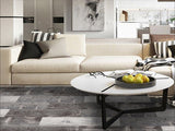Deco Products White Grey Vinyl Plank Sample, 6 in x 6 in