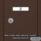 Bronze Recessed-Mounted USPS Access Vertical Mailbox with 6 Doors - Super Arbor