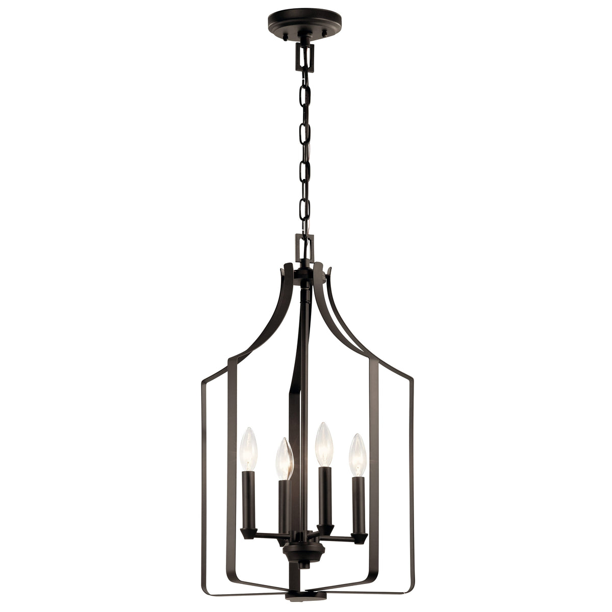 Kichler Morrigan 4-Light Bronze Traditional Cage Chandelier