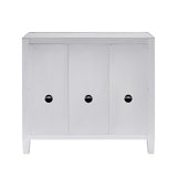 Boston Loft Furnishings Baling Mirrored with Matte Silver Trim 3-Drawer Accent Chest