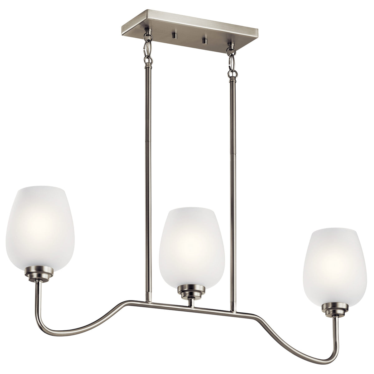 Kichler Valserrano 3-Light Brushed Nickel Traditional Chandelier