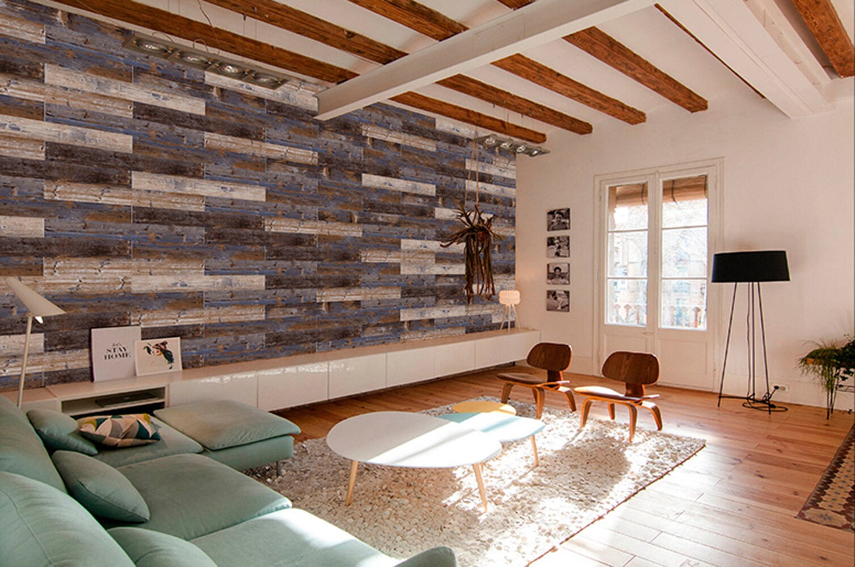 Deco Products COLORS Samba Multi-Tonal Waterproof Luxury Vinyl Plank Sample, 6 in x 6 in, 8-mil Wear Layer