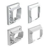 Deckorators 3.625-in x 1.25-in Grab and Go Classic White Plastic Rail Bracket (4-Pack)