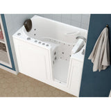 Safe Premier 52.3 in. x 60 in. x 30 in. Right Drain Walk-in Air and Whirlpool Bathtub in White - Super Arbor