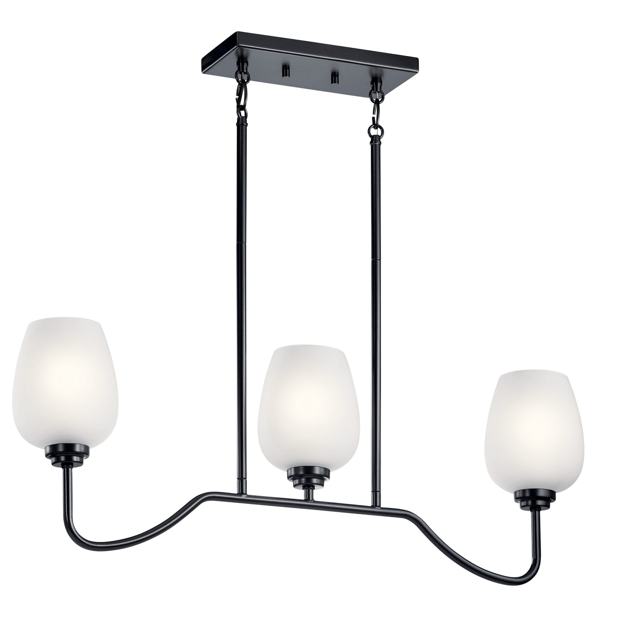 Kichler Valserrano 3-Light Black Traditional Chandelier