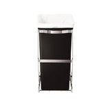 simplehuman 30-Liter Black Plastic Trash Can