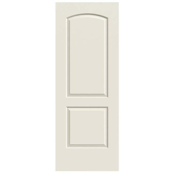 ReliaBilt Continental 32-in x 80-in Primed 2-Panel Round Top Hollow Core Primed Molded Composite Slab Door