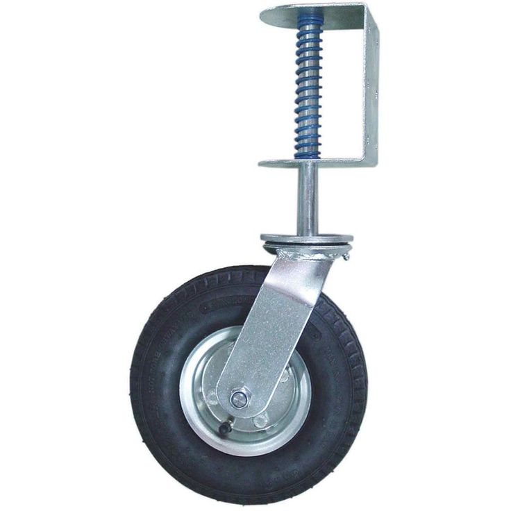 8 in. Pneumatic Gate Caster with 200 lbs. Load Capacity