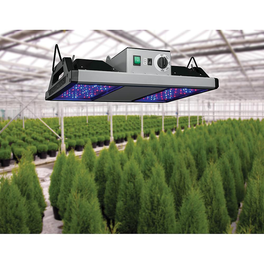 GrowElite Brushed Nickel Integrated LED 500-Watt High Output Indoor Grow Light Daylight 1000-Watt HID Replacement - Super Arbor