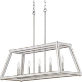 Progress Lighting Forrester 5-Light Gray Farmhouse Chandelier
