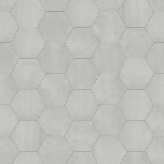 Satori Nouveau Greige 7-in x 8-in Matte Porcelain Encaustic Hexagon Floor and Wall Tile (0.28-sq. ft/ Piece)