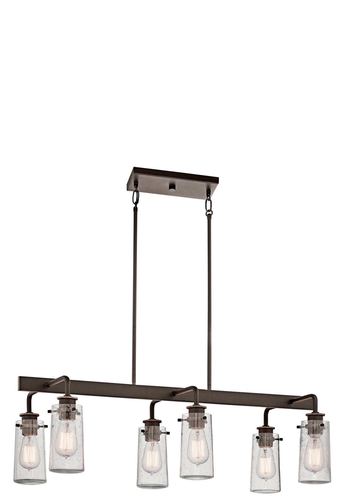 Kichler Braelyn 6-Light Bronze Industrial Chandelier