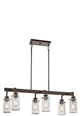 Kichler Braelyn 6-Light Bronze Industrial Chandelier