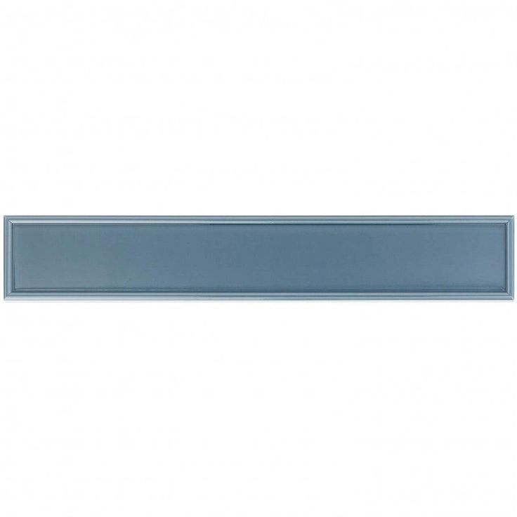 Bond Tile Sheffield Frame Blue 4 in. x 24 in. Polished Ceramic Wall Tile (8 Pieces 5.16 Sq. Ft. / Box)