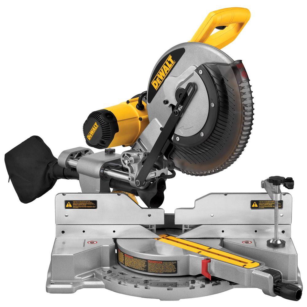 15 Amp Corded 12 in. Dual Bevel Sliding Compound Miter Saw - Super Arbor