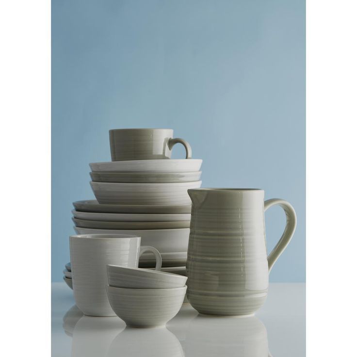 William Mason 12-Piece Casual Grey Stoneware Dinnerware Set (Service for 4)