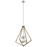 Kichler Deryn 8-Light Distressed Gray Farmhouse Cage Chandelier