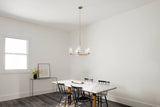 Kichler Crosby 5-Light Brushed Nickel Transitional Cage Chandelier
