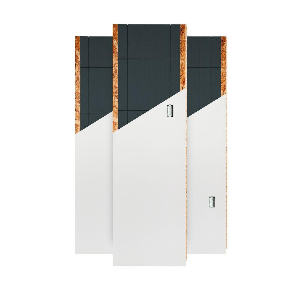 SMARTWALL 4 in. x 2 ft. x 8 ft. All-in-One Wall Panel with Electrical Box - Super Arbor