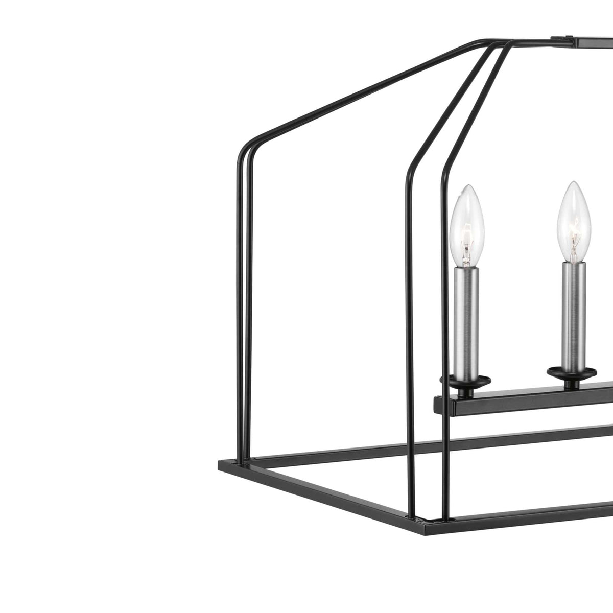 Progress Lighting Frisco 6-Light Nickel Transitional Chandelier