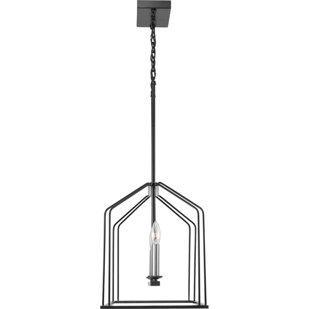 Progress Lighting Frisco 6-Light Nickel Transitional Chandelier