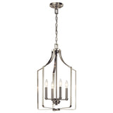 Kichler Morrigan 4-Light Brushed Nickel Traditional Cage Chandelier