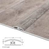 CALI Mute Step Gray Ash 0.56-in T x 1.25-in W x 72-in L Vinyl T-moulding