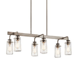 Kichler Braelyn 6-Light Pewter Farmhouse Chandelier