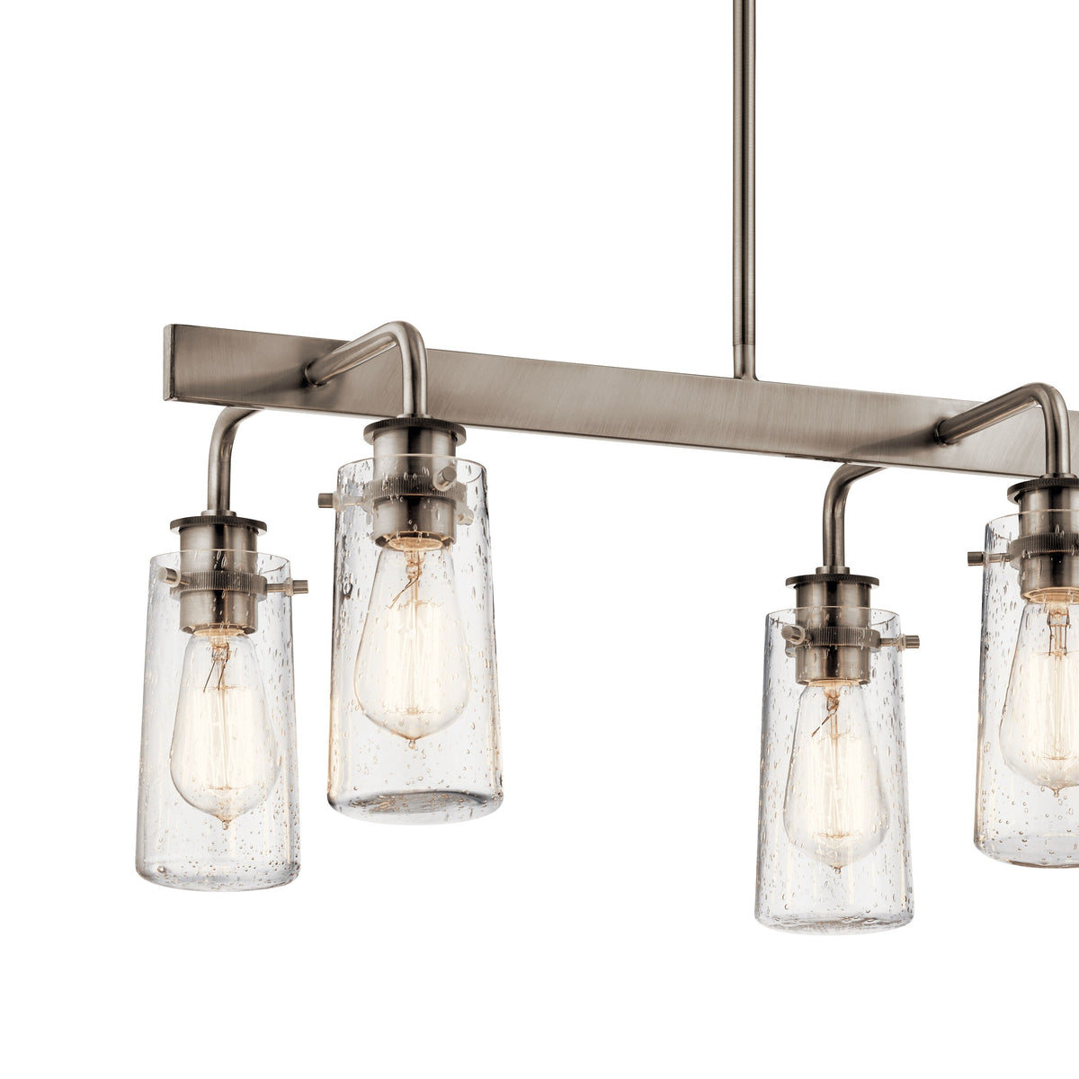 Kichler Braelyn 6-Light Pewter Farmhouse Chandelier