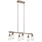 Kichler Braelyn 6-Light Pewter Farmhouse Chandelier