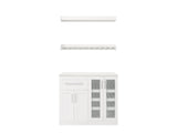 NewAge Products Home Bar 42-in x 80-in White Rectangle Bar Cabinet