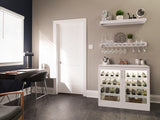 NewAge Products Home Bar 63-in x 85-in White Rectangle Bar Cabinet