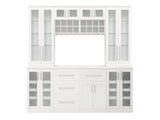 NewAge Products Home Bar 84-in x 85-in White Rectangle Bar Cabinet