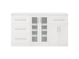 NewAge Products Home Bar 63-in x 36-in White Rectangle Bar Cabinet