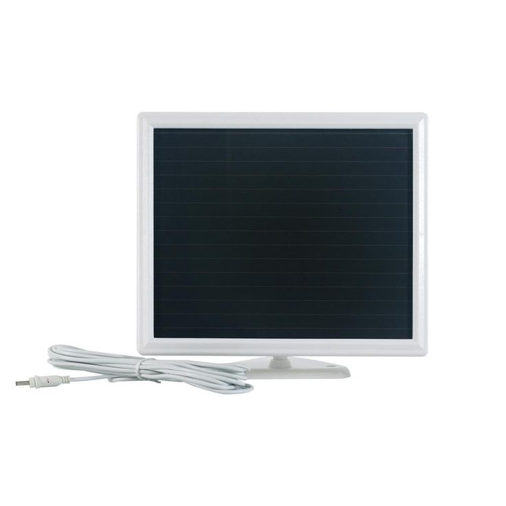 NATURE POWER 205 White Triple Head Solar Motion Activated Outdoor Integrated LED Security Flood Light