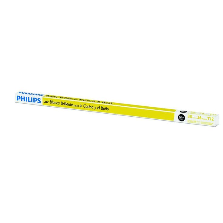 Philips 30-Watt 3 ft. Linear T12 Fluorescent Tube Light Bulb Bright White (3000K)