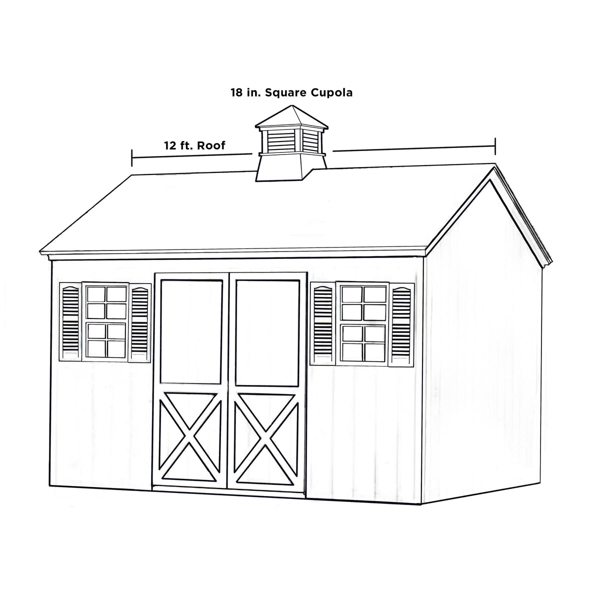 Good Directions Cornwall 18-in x 22-in White Vinyl Cupola with 24-Gauge Copper Hip Roof, Weathervane-Ready