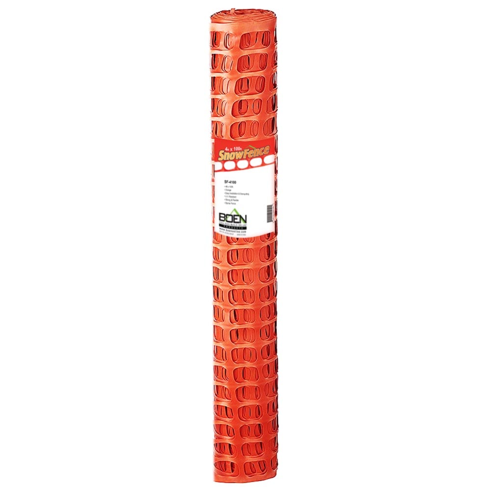 BOEN 50-ft H x 4-ft L Temporary Plastic Snow Fence