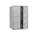 3700 Horizontal Series 3-Parcel Locker Recessed Mount Mailbox - Super Arbor