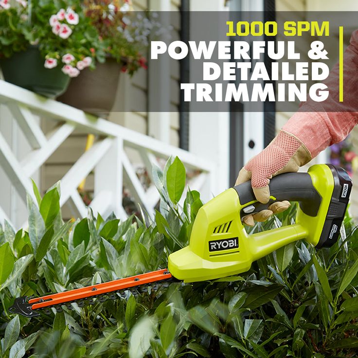 RYOBI ONE+ 18-Volt Lithium-Ion Cordless Battery Grass Shear and Shrubber Trimmer (Tool Only)