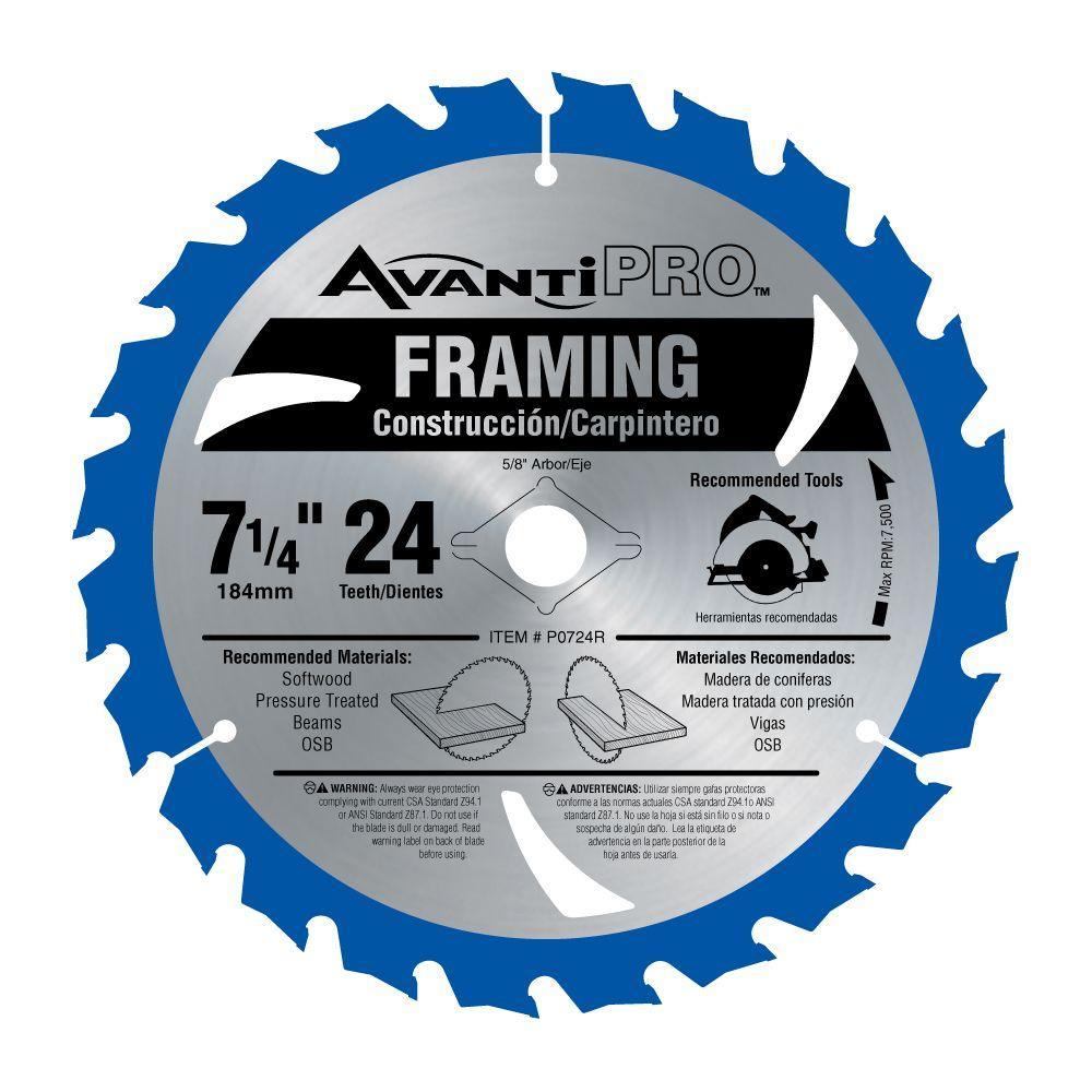 5-1/2 in. x 24-Teeth Framing Saw Blade - Super Arbor