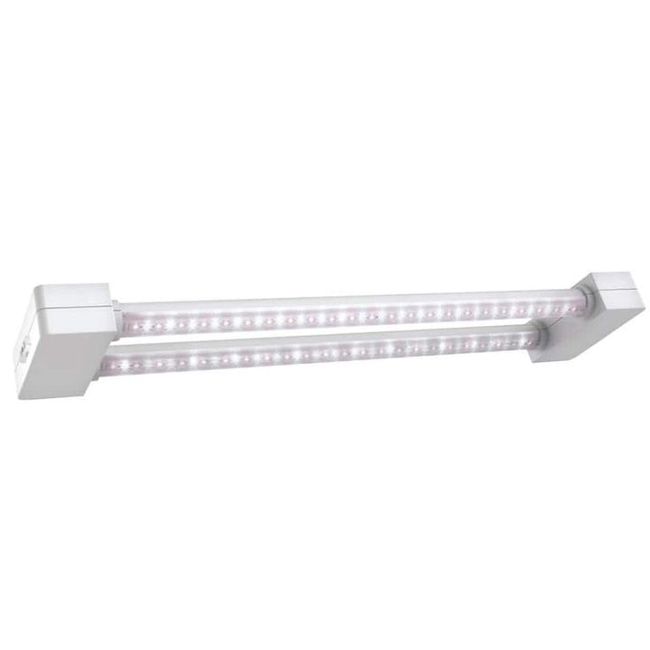 2 ft. 2-Light 30-Watt White Full Spectrum Daylight LED Non-Dimmable Indoor Linkable Plant Grow Light Fixture