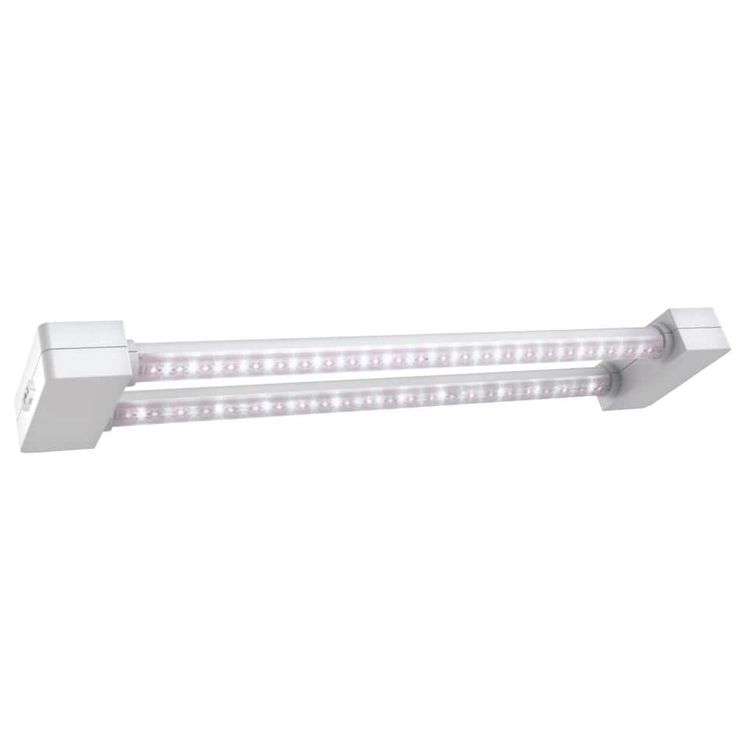 2 ft. 2-Light 30-Watt White Full Spectrum LED Non-Dimmable Indoor Linkable Plant Grow Light Fixture, Daylight (4-Pack)