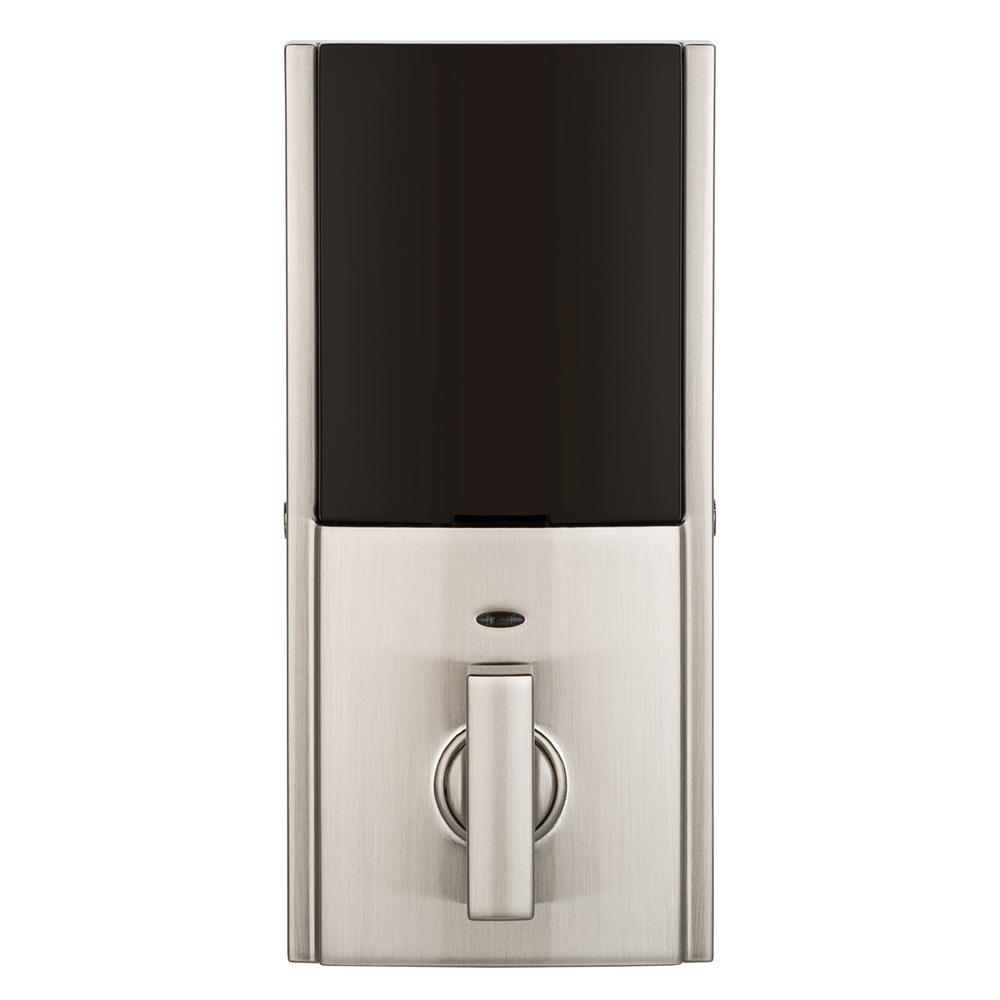 Z-Wave SmartCode 914 Contemporary Single Cylinder Satin Nickel Electronic Deadbolt Featuring SmartKey Security - Super Arbor