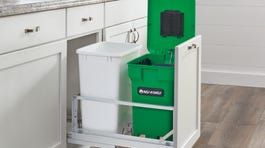 Rev-A-Shelf 24-Quart Plastic Soft Close Pull Out Trash Can