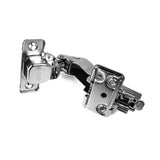 45-Degree Full 35 mm Overlay Soft Close Frameless Cabinet Hinges with Installation Screws (2-Pairs)
