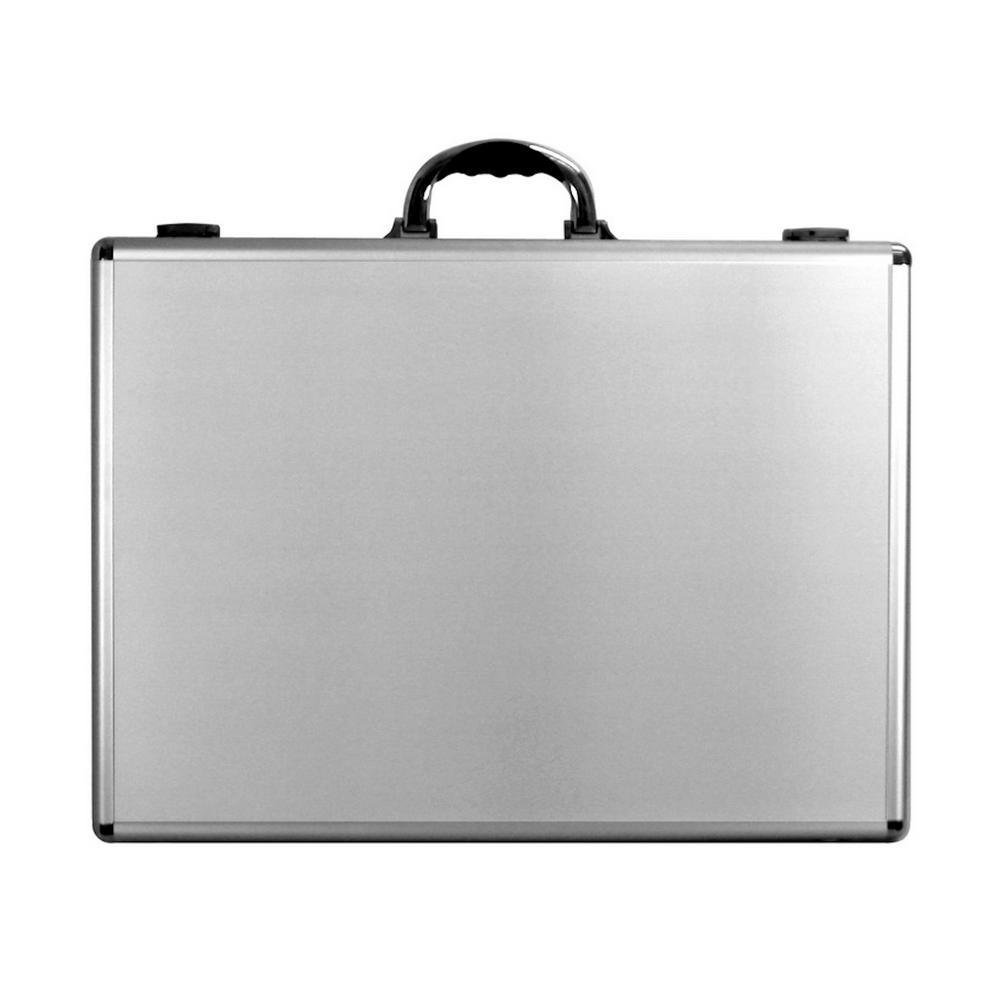 16.75 in. Smooth Aluminum Tool Case with Foam in Silver - Super Arbor