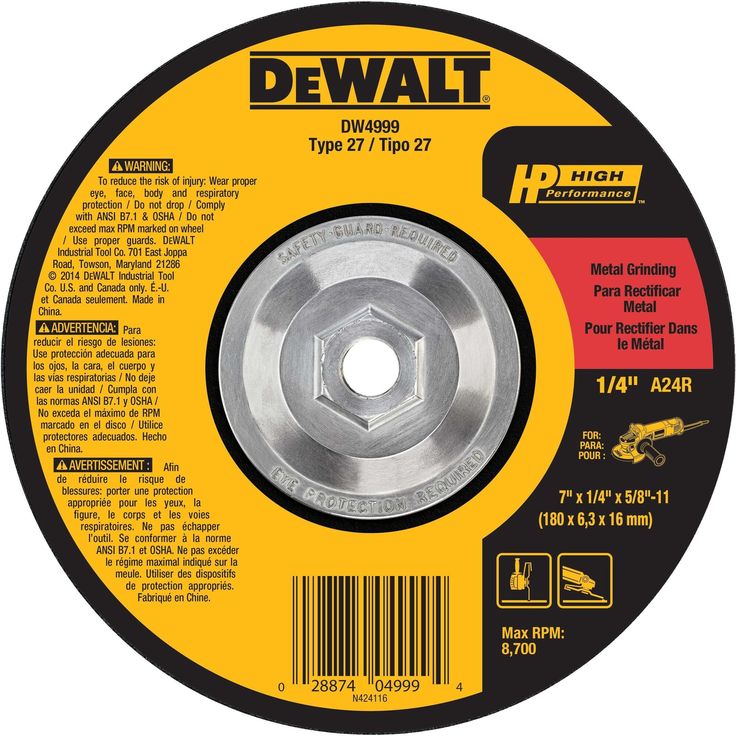 DEWALT Aluminum Oxide 7-in Grinding Wheel