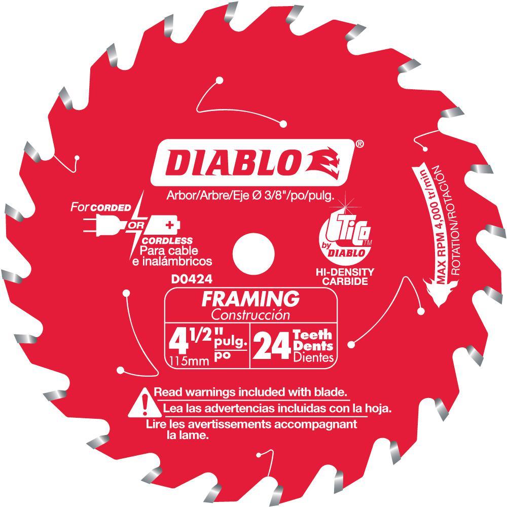 4-1/2 in. x 24-Teeth Framing Saw Blade - Super Arbor